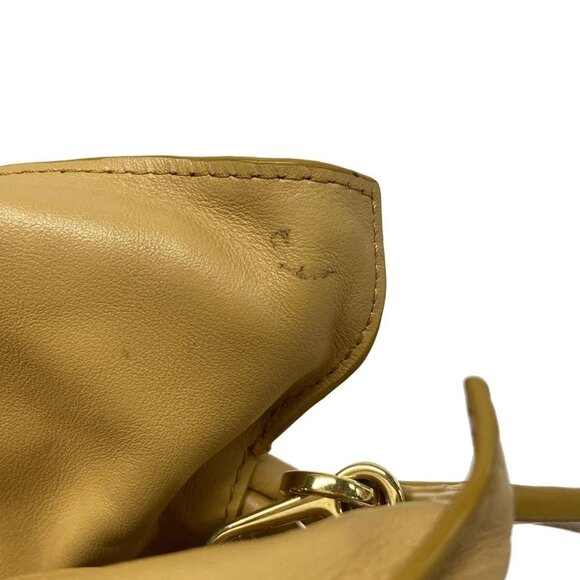 Auth LOEWE Flamenco Clutch Puffer - Light Brown Nappa Leather Clutch Bag